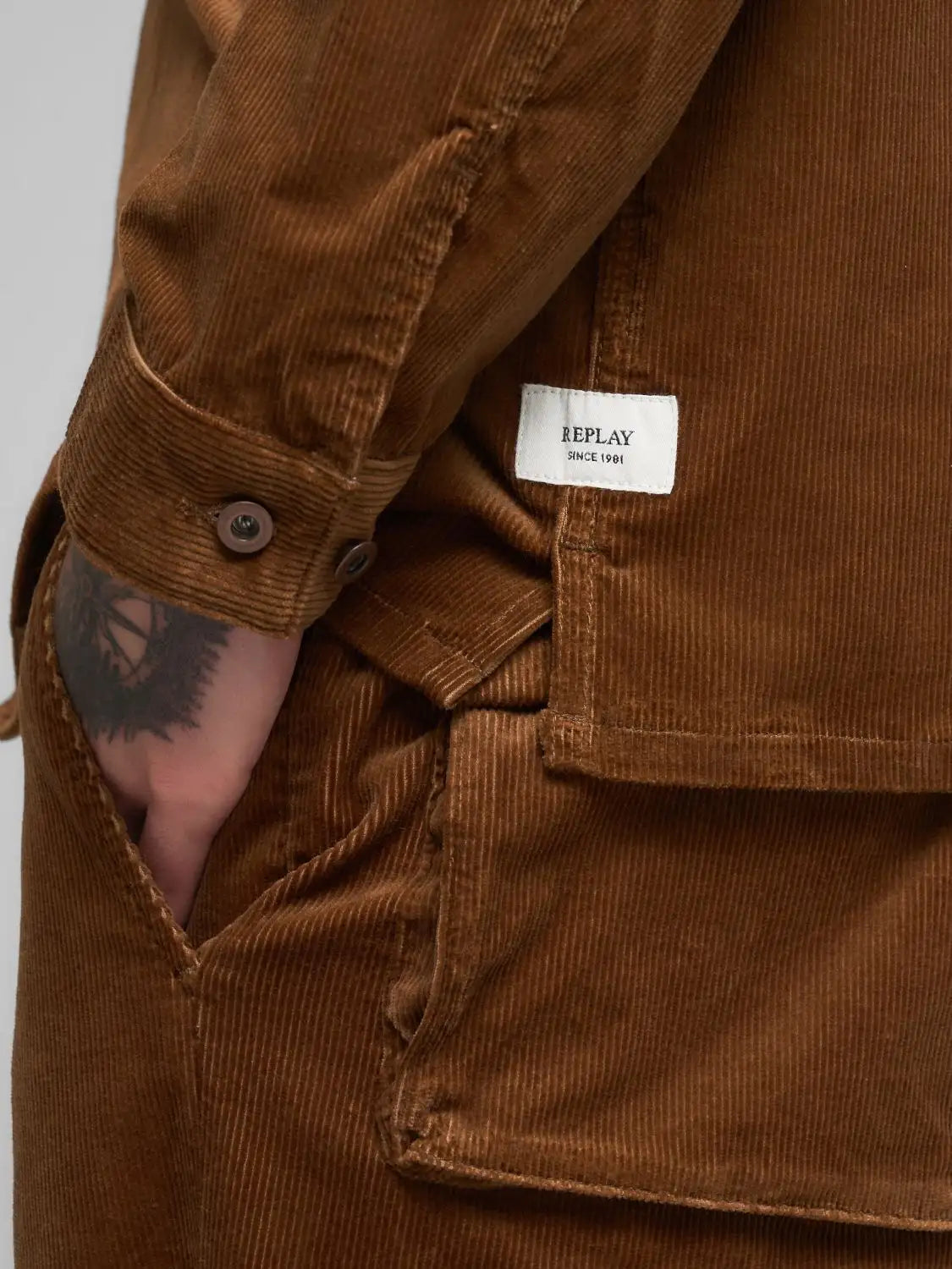 Corduroy Overshirt, Brandy