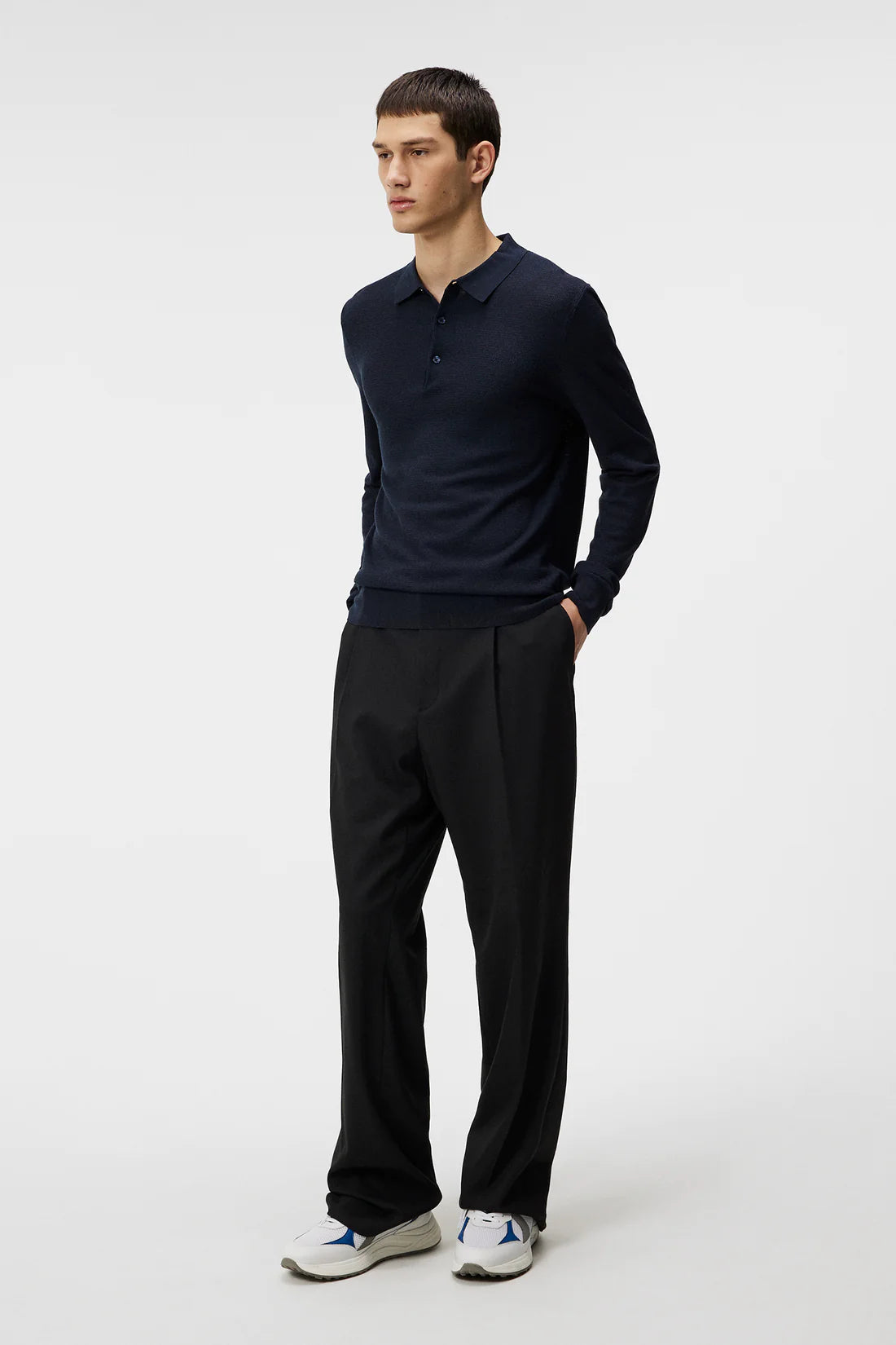 Rowan Structure LS Polo, Navy