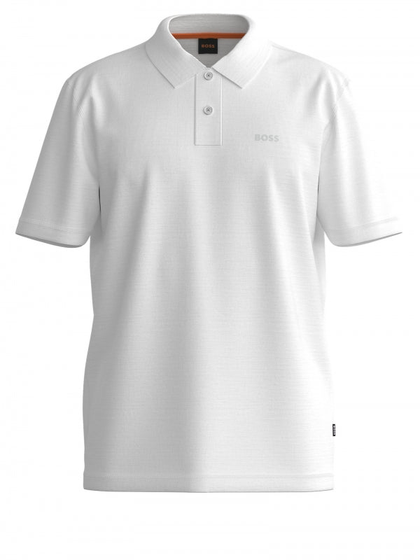 PE SLUB POLO, WHITE
