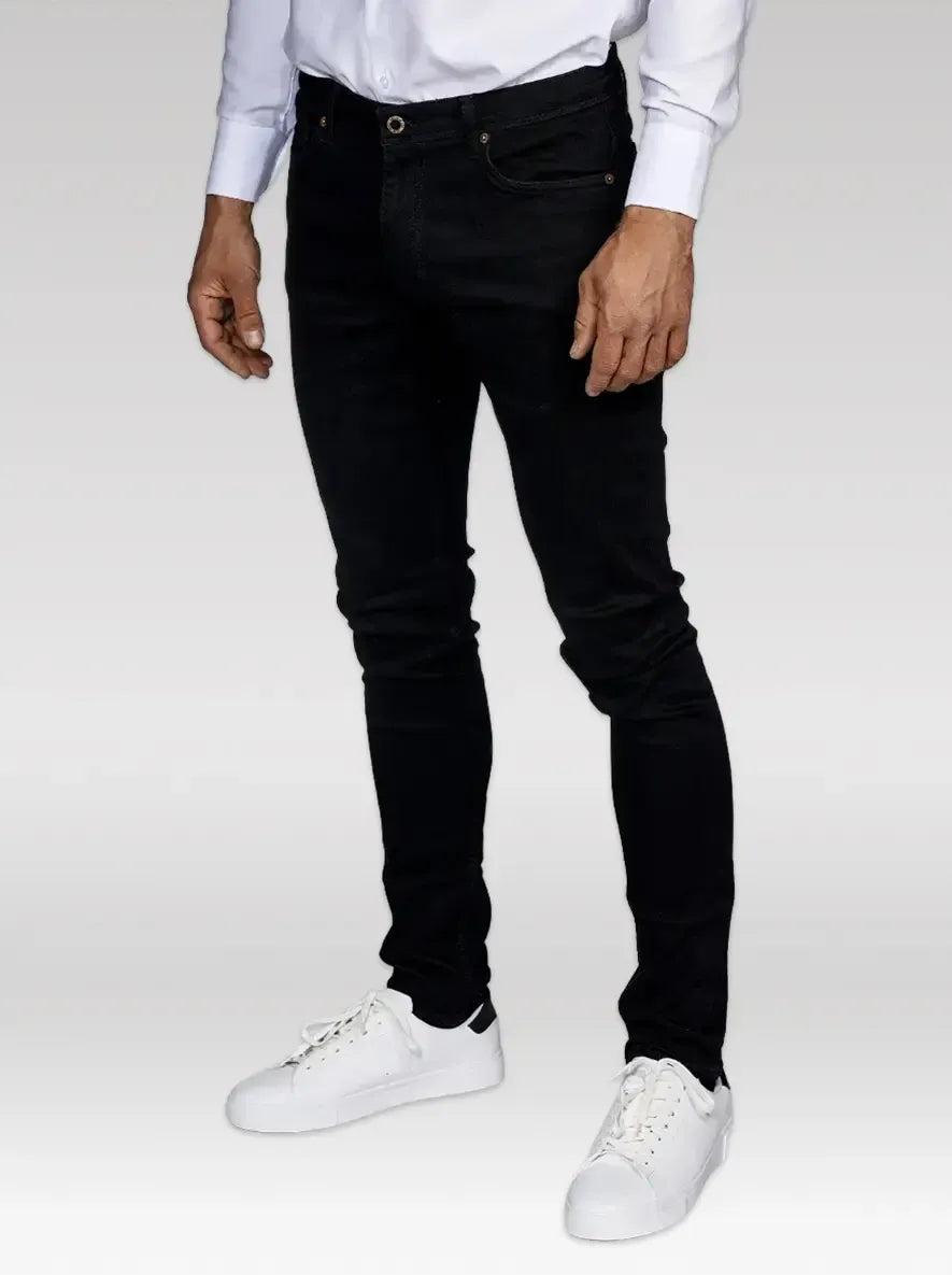 SKINNY STRETCH JEANS, BLACK