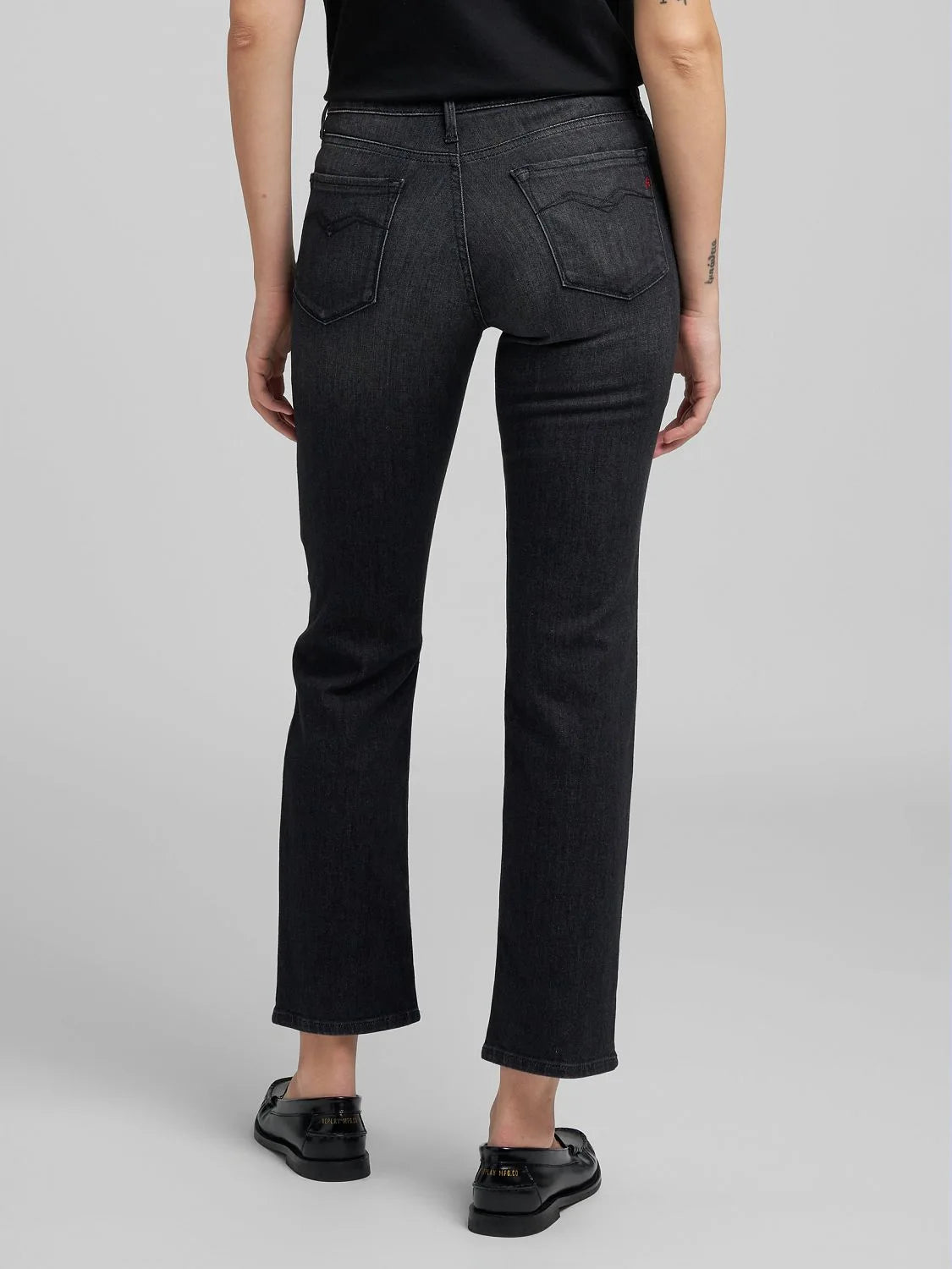 ZOLIE STRAIGHT FIT JEANS, BLACK