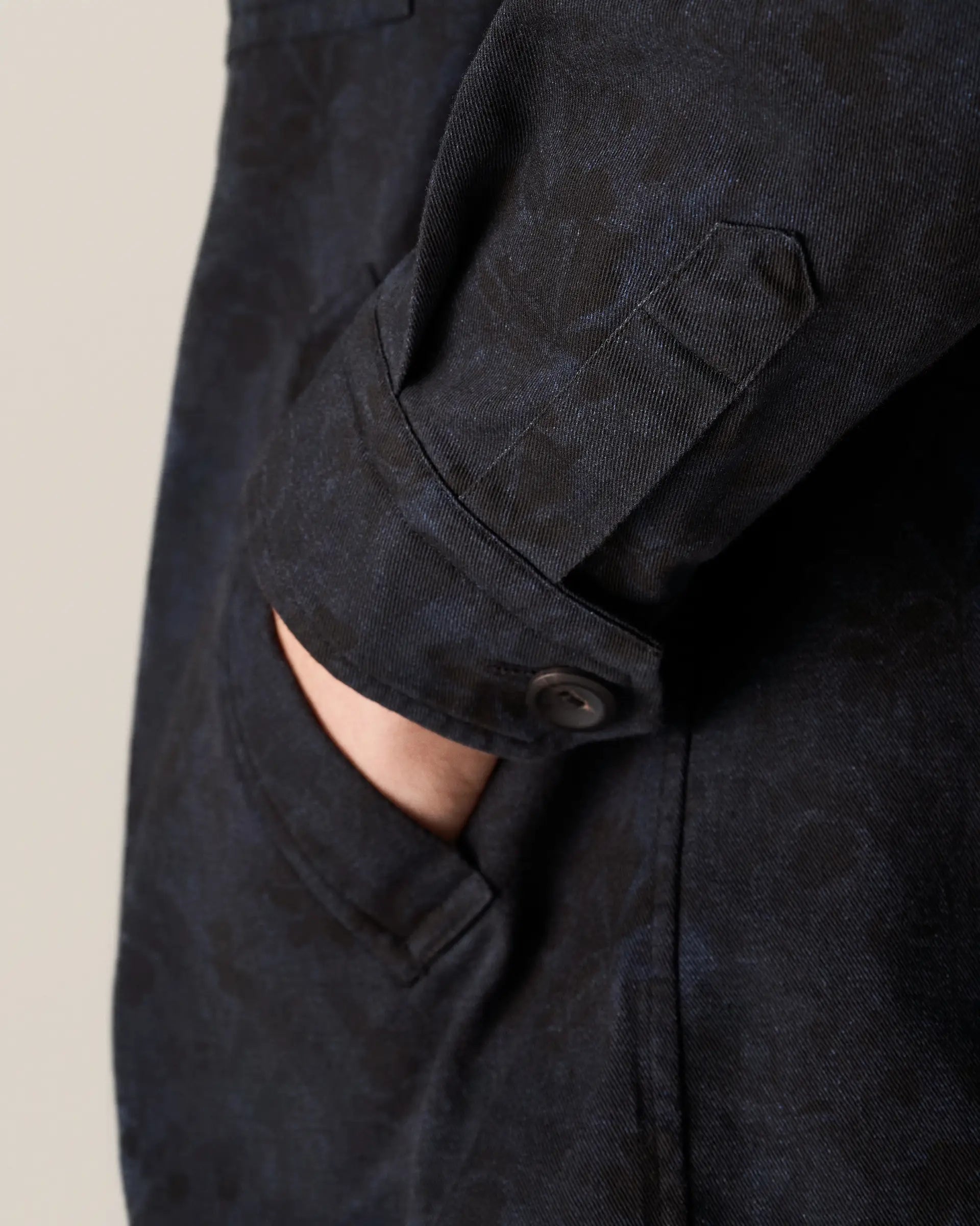 Gabardine Print, dark blue