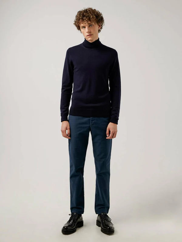 LYD MERINO TURTLENECK SWEATER, NAVY