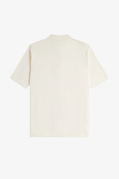 BUTTON SS SHIRT, ECRU