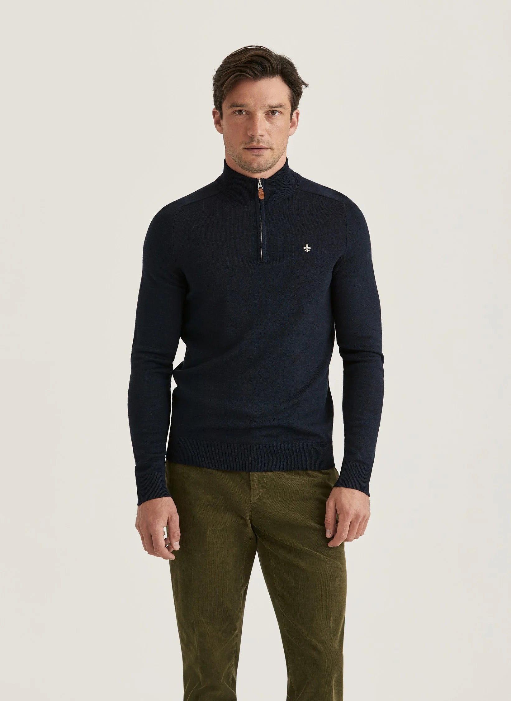 Merino John Zip, Navy