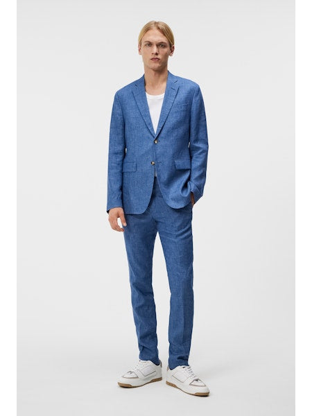 Hopper U Super Linen Blazer, Chambray Blue