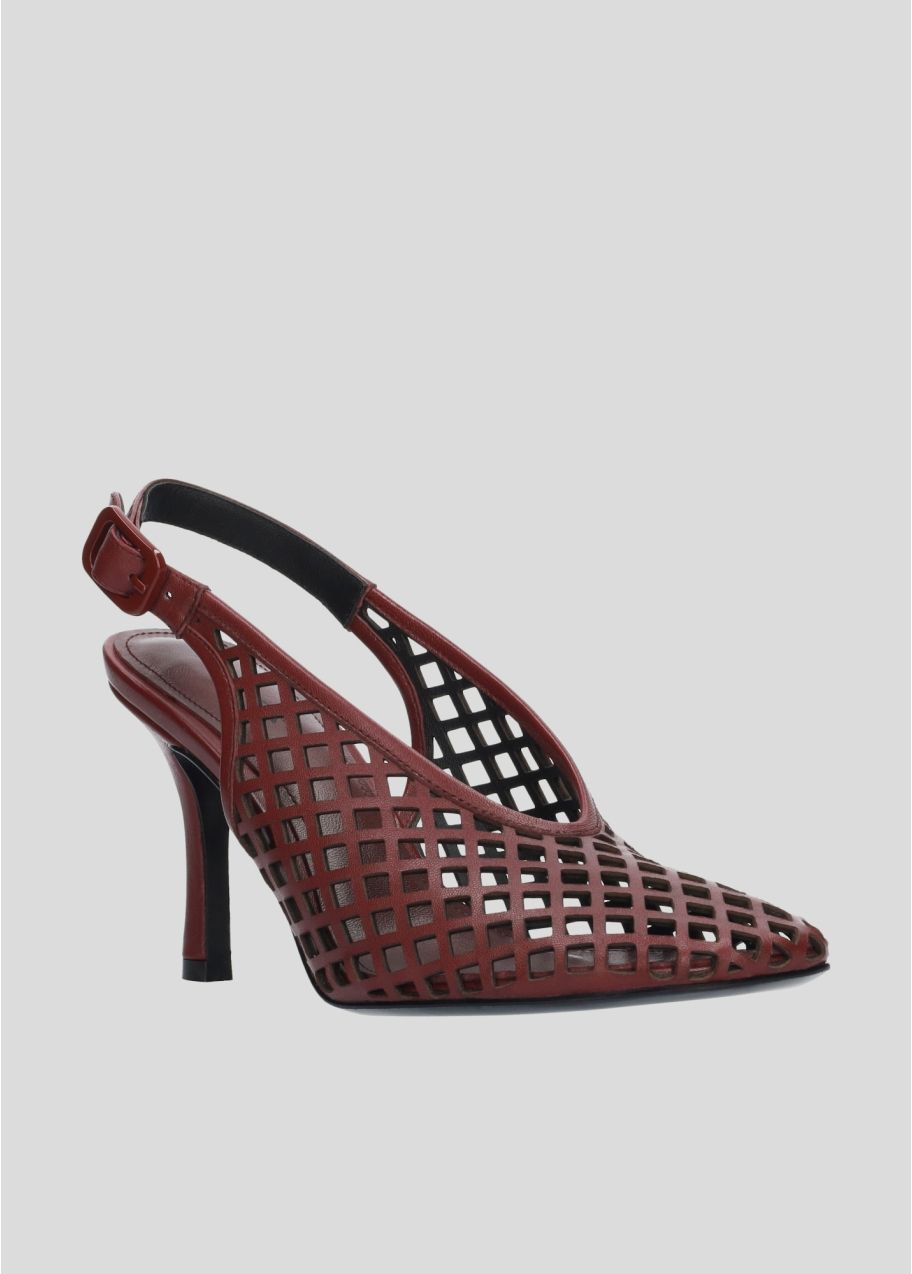 SALONES SANDAL, BURGUNDI