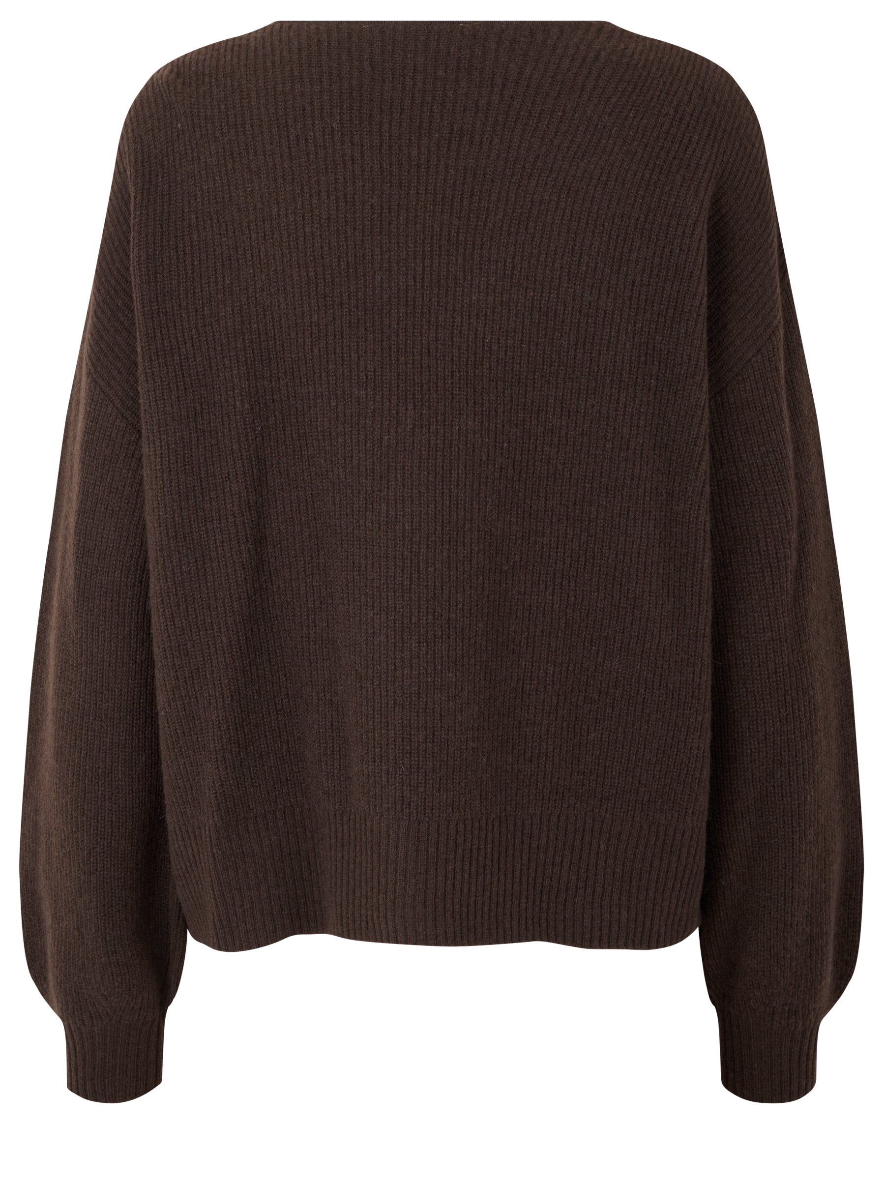 Wool & Cashmere Cardigan (black brown)