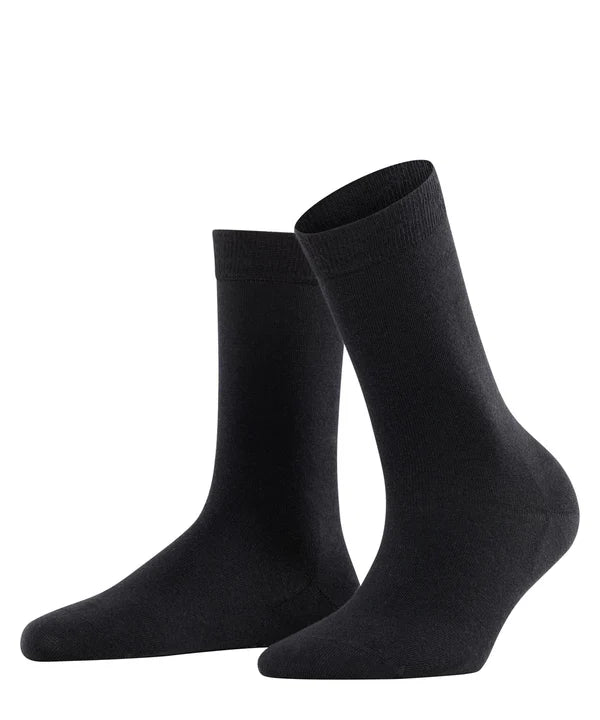 SOFT MERINO WOMEN SOCKS, BLACK