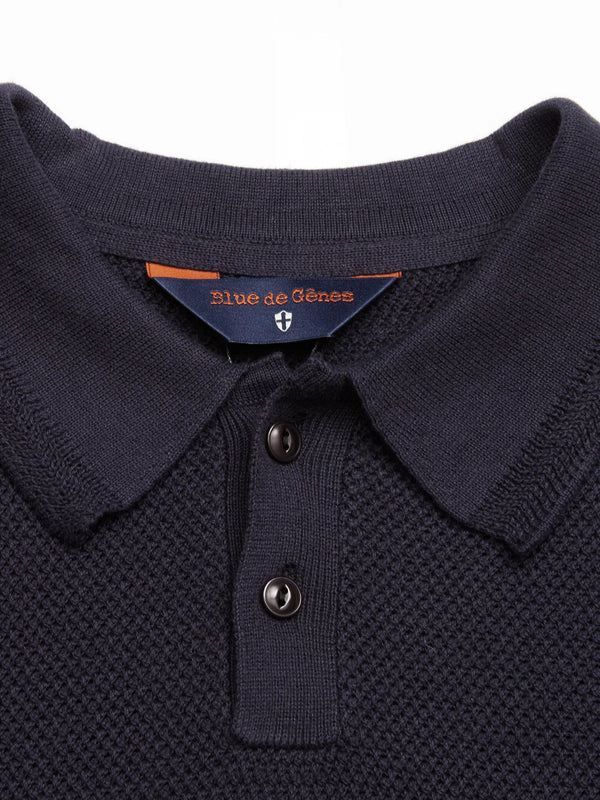 FILO KNIT POLO, NAVY
