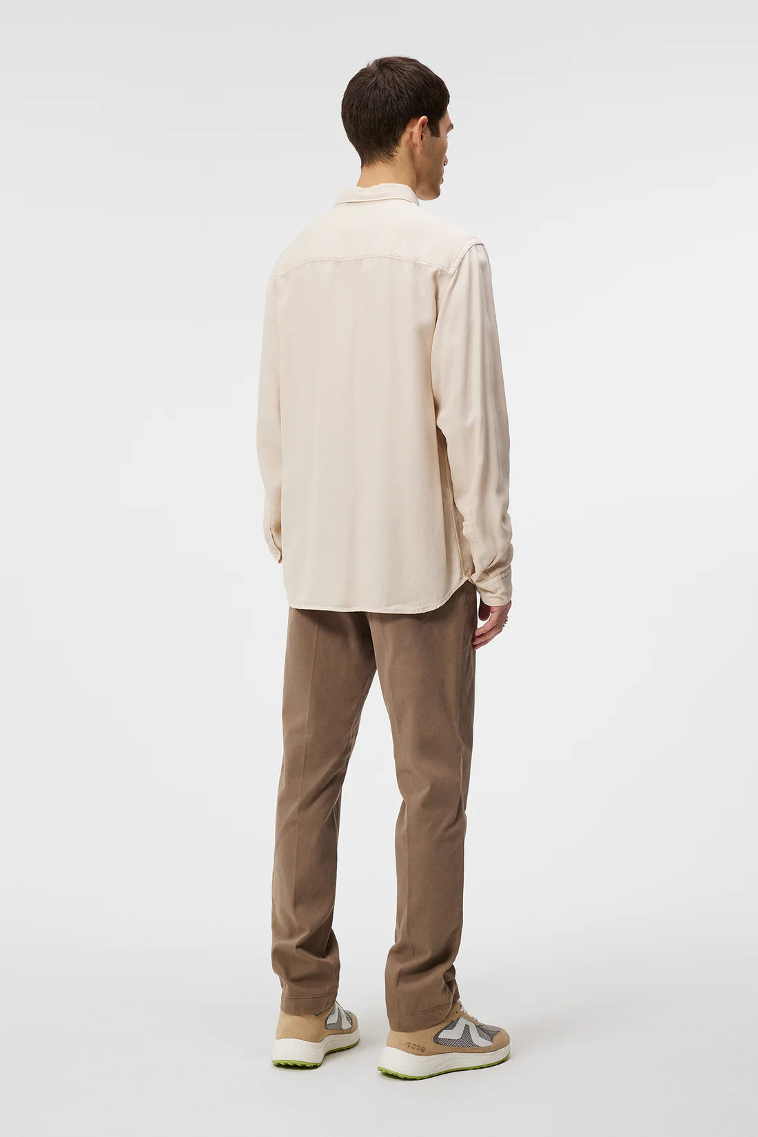 Reg LS Structure Tencel Shirt, Moonbeam