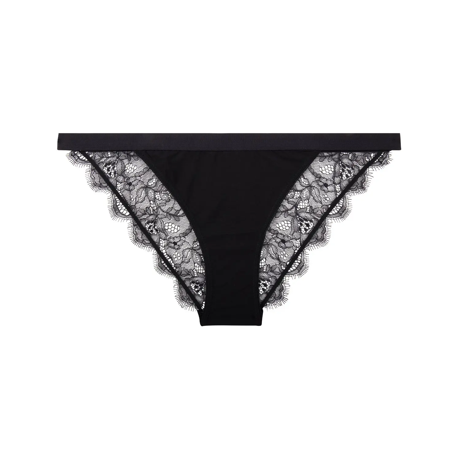 Wild Rose brief tanga, black