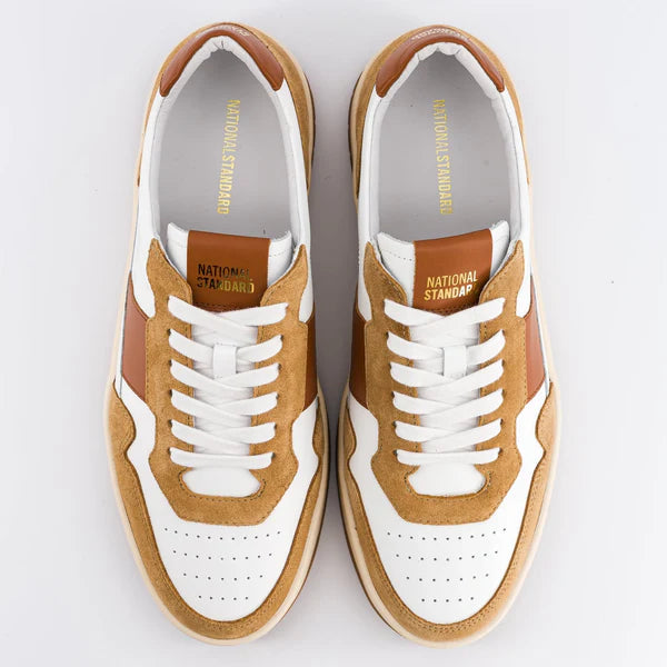 EDITION 6 SNEAKERS, WHITE COGNAC