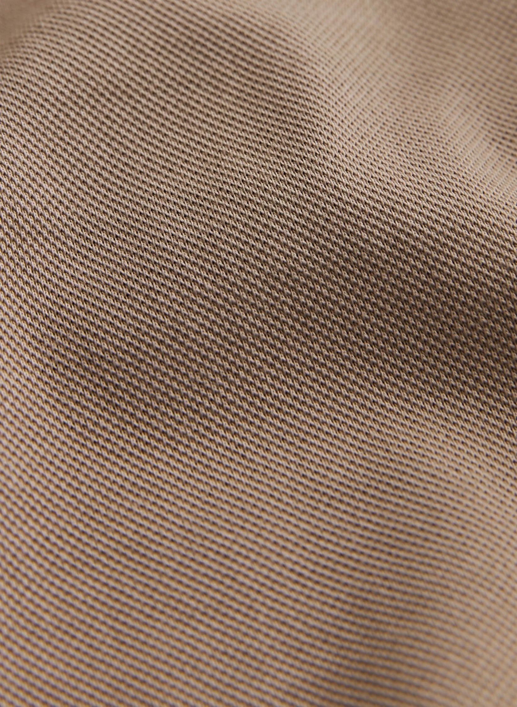 Eddie Pique Shirt, Slim fit, Khaki