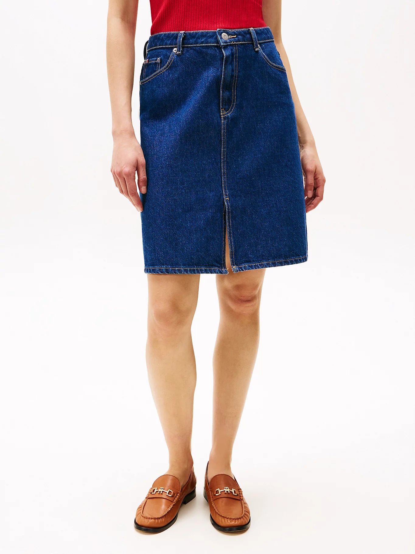 Dnm Knee Straight Skirt RW, Ace