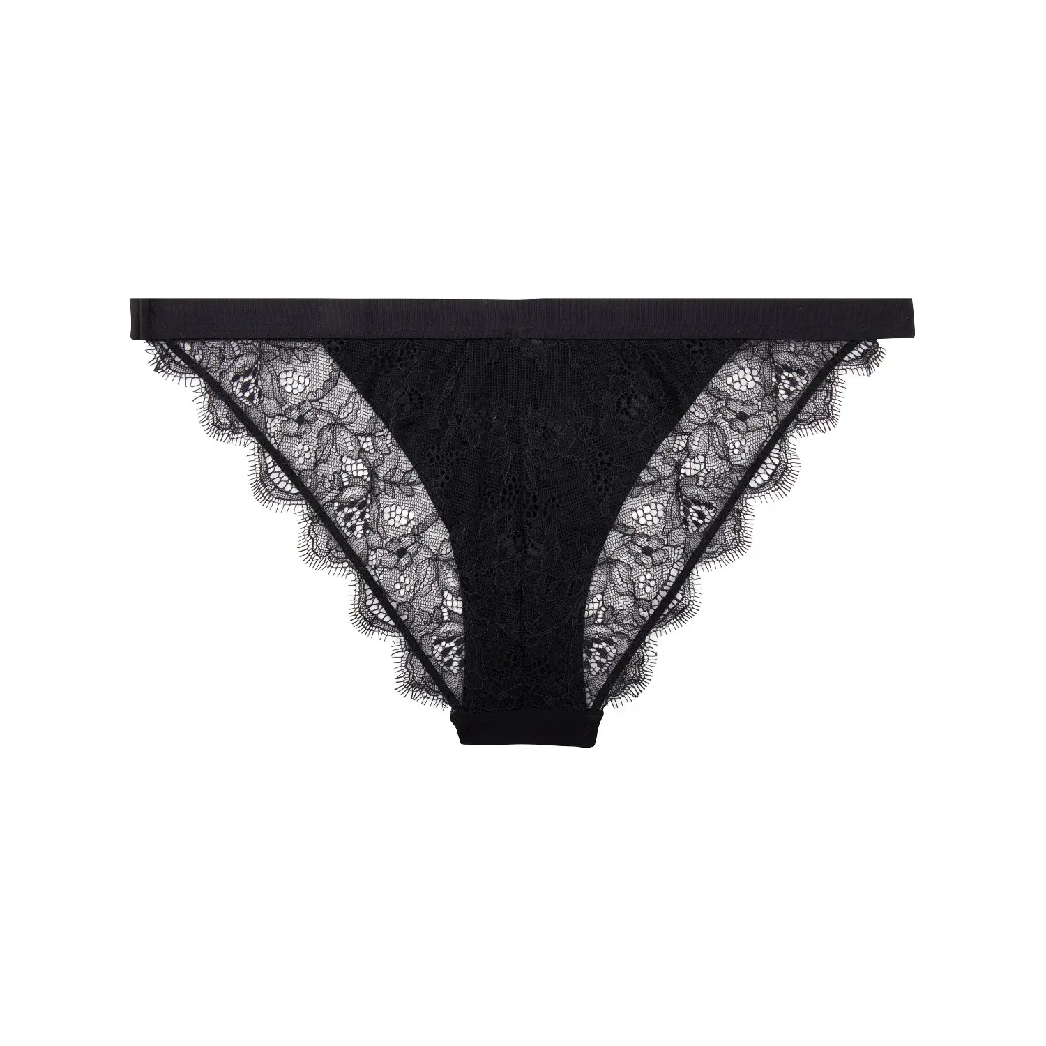 Wild Rose brief tanga, black