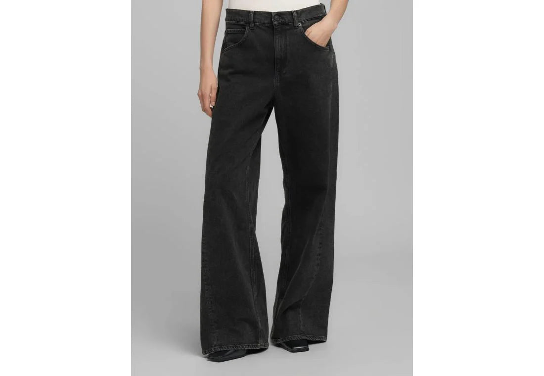 NARJA BAGGY FIT JEANS, BLACK