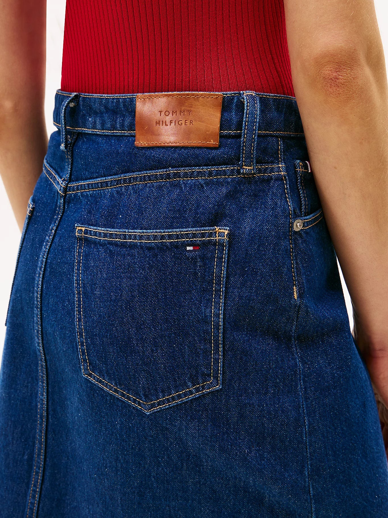 Dnm Knee Straight Skirt RW, Ace