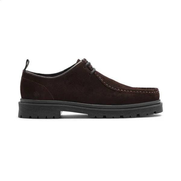 ALAIN SHOES, DARK BROWN SUEDE