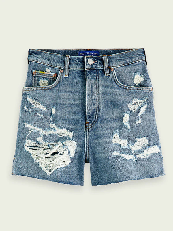 THE COAST DENIM SHORTS, OCEAN TONE
