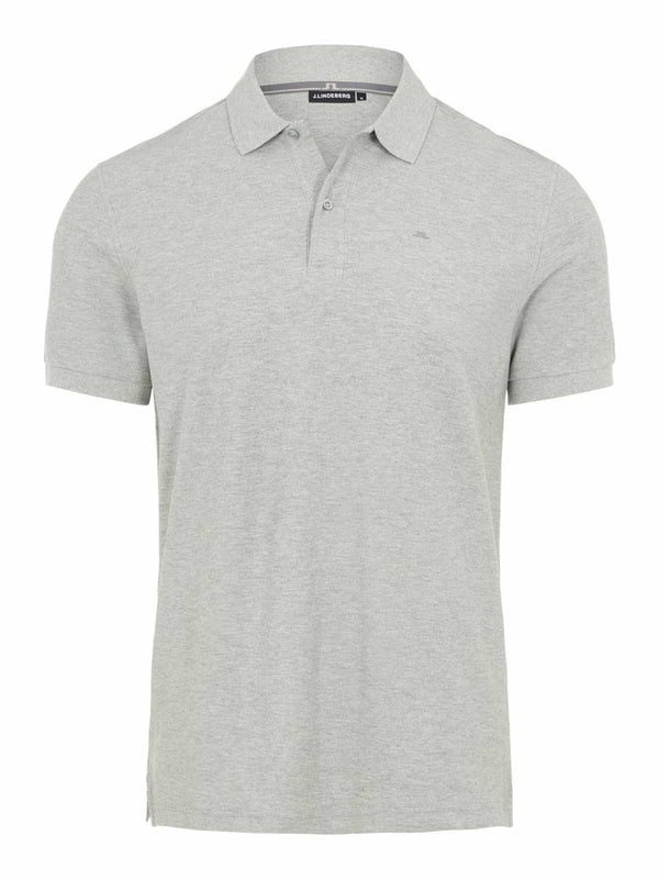 TROY POLO SHIRT SEASONAL PIQUE, STONE GREY