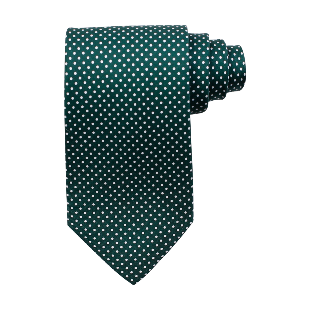 Klassisk Silkeslips, bottle green