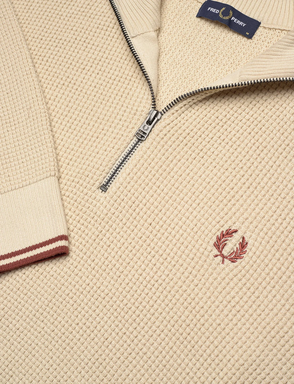 WAFFLE STITCH JUMPER, OATMEAL