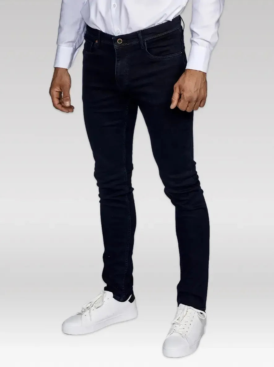 SKINNY STRETCH JEANS, BLACK