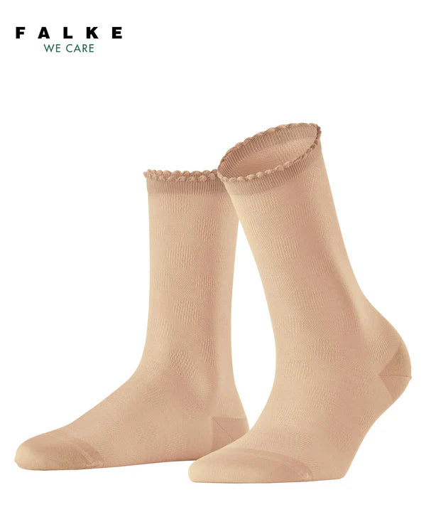 BOLD DOT WOMEN SOCKS, CAMEL