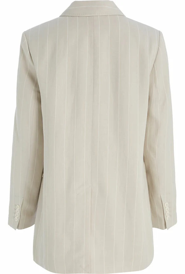 PINSTRIBE DB BLAZER, WEATHERED WHITE