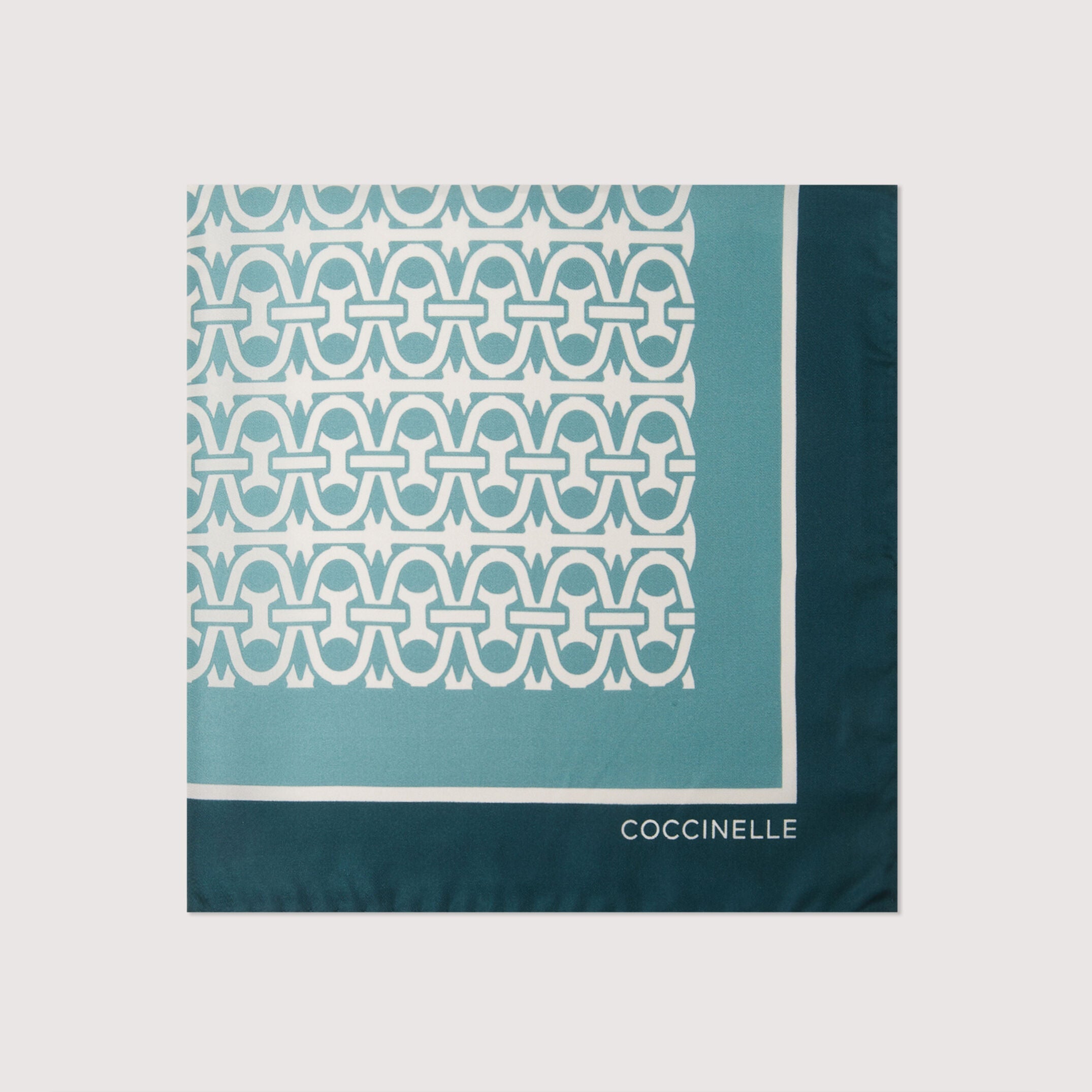 Monogram foulard, aqua