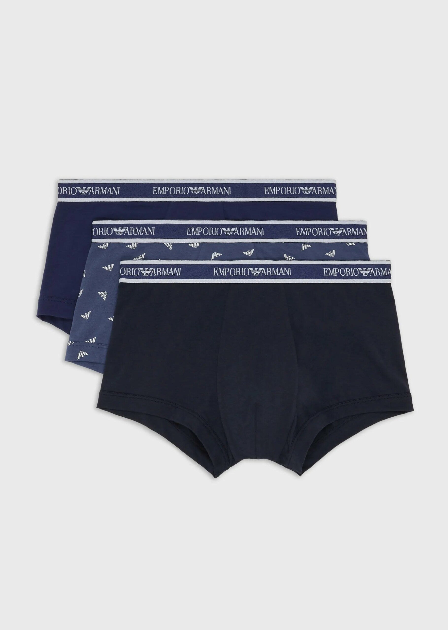 Man knitted underwear set, marine