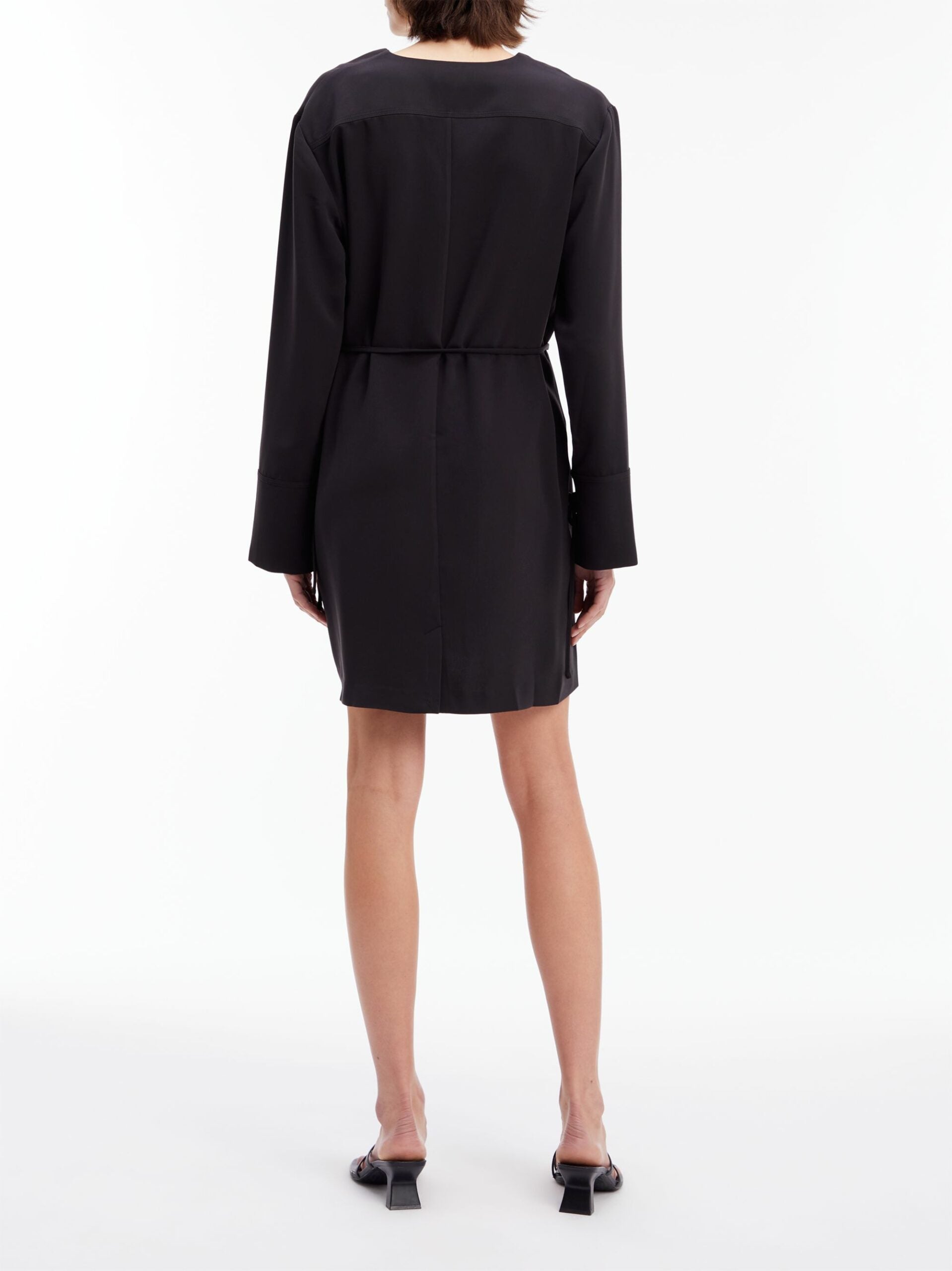 Structure Twill LS Dress