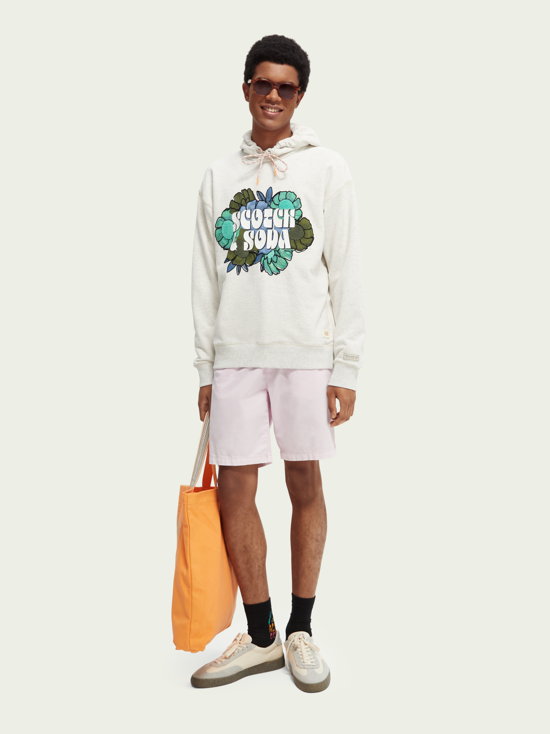 Stuart Garment-dyed pima cotton-blend shorts