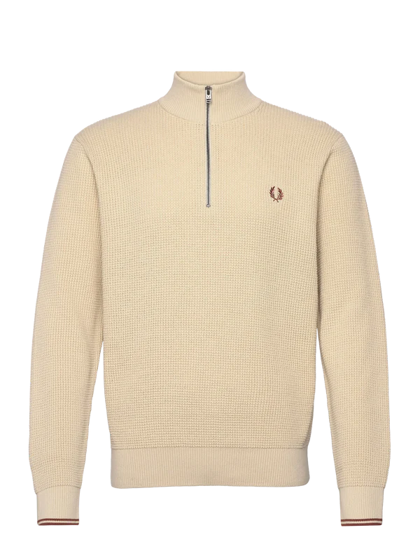 WAFFLE STITCH JUMPER, OATMEAL