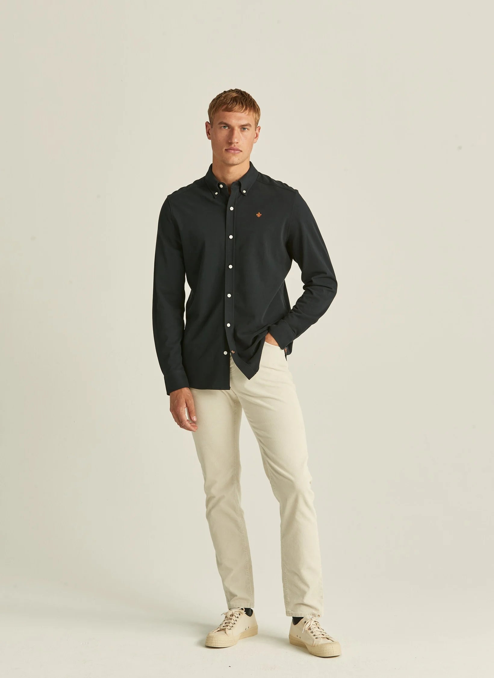 Ivory BD jersey shirt, blue