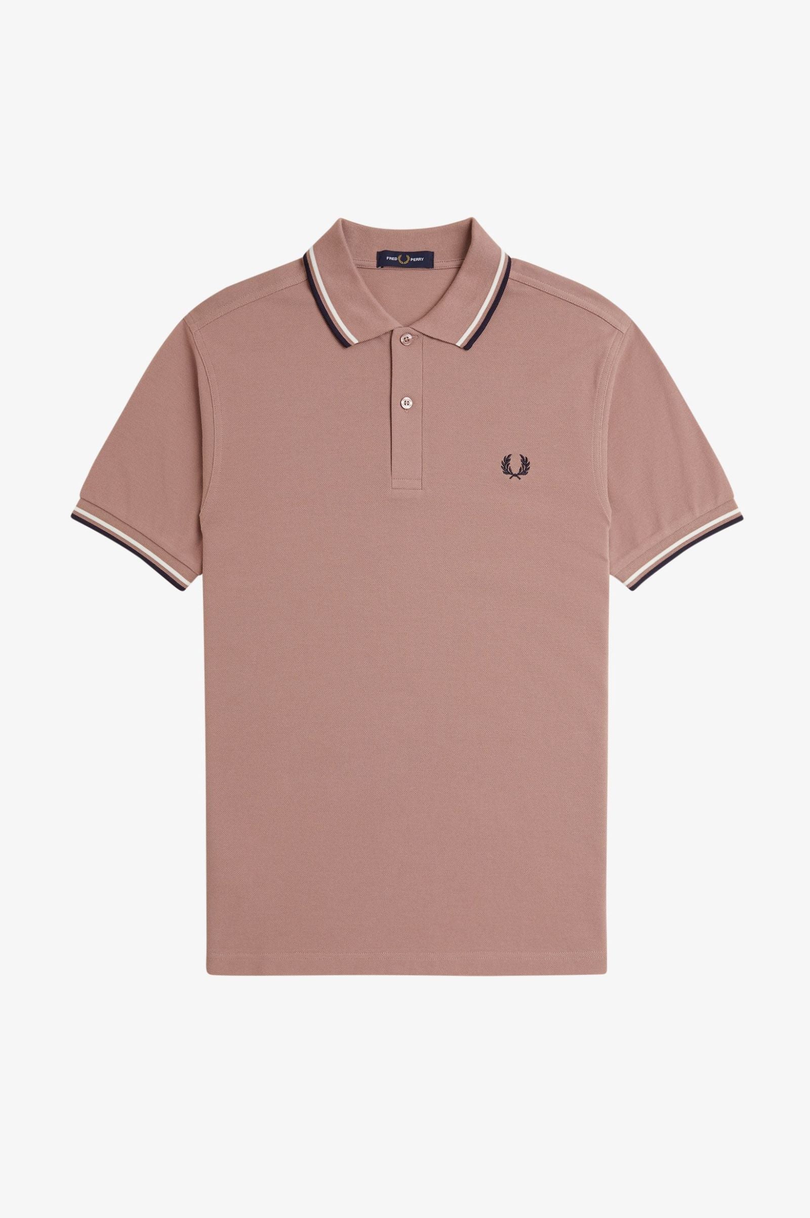 Twin Tipped FP Shirt, Dk Pink/Ecru/Navy