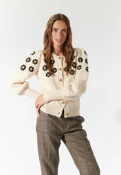 FELINEDEA CARDIGAN, CHALK