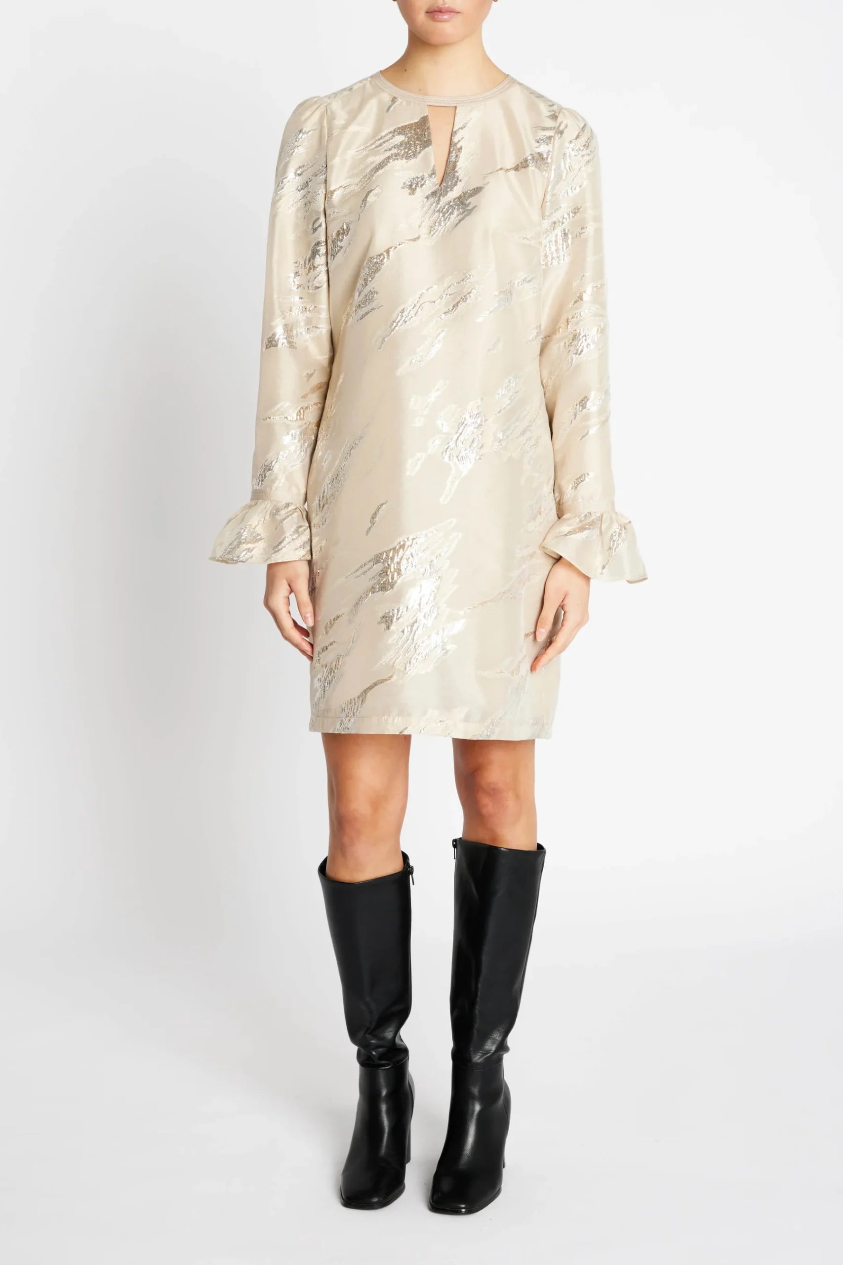 PlantagoBBTheni Dress, Light Gold