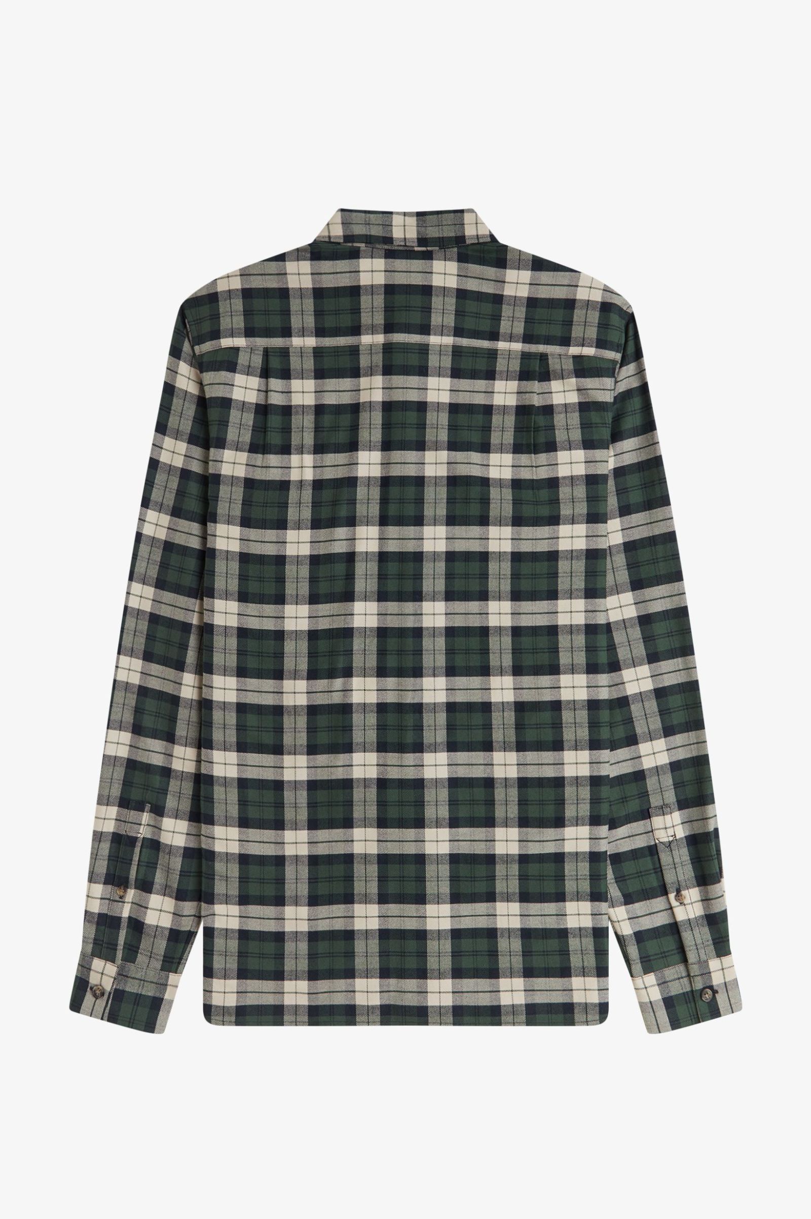 BRUSHED TWILL TARTAN SHIRT, COURT GREEN