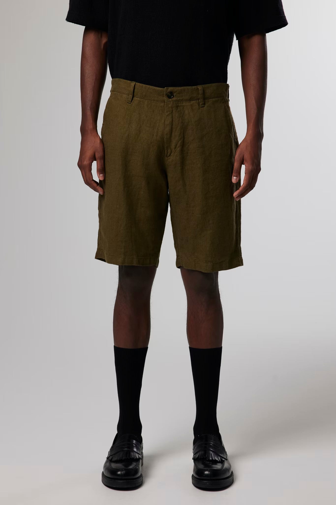 Crown shorts 1196, dark olive