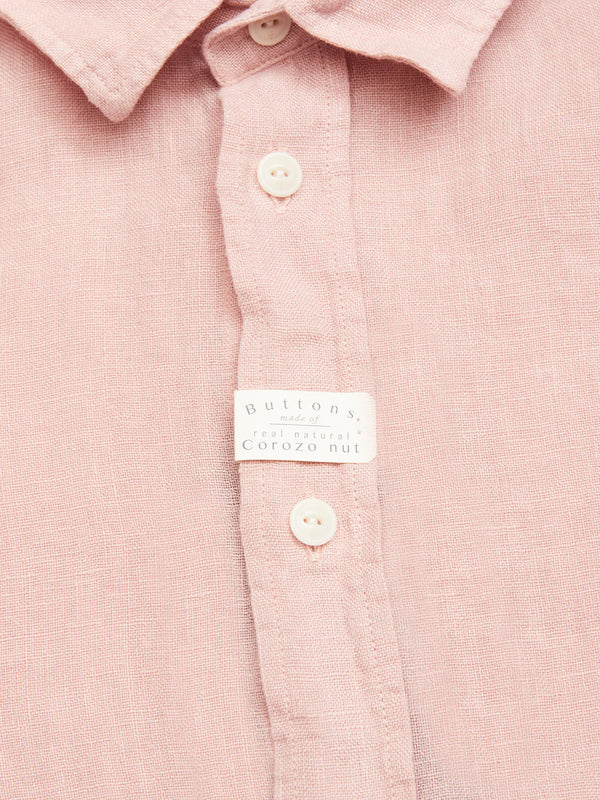 ENRICO BEACH SHIRT, PORCELAIN PINK