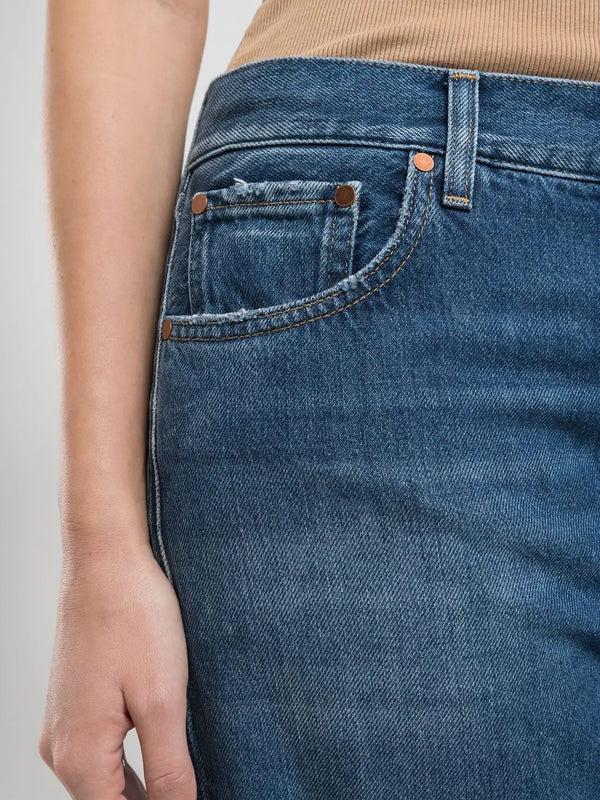 BECKA FLARED BOOTCUT JEANS, MEDIUM BLUE