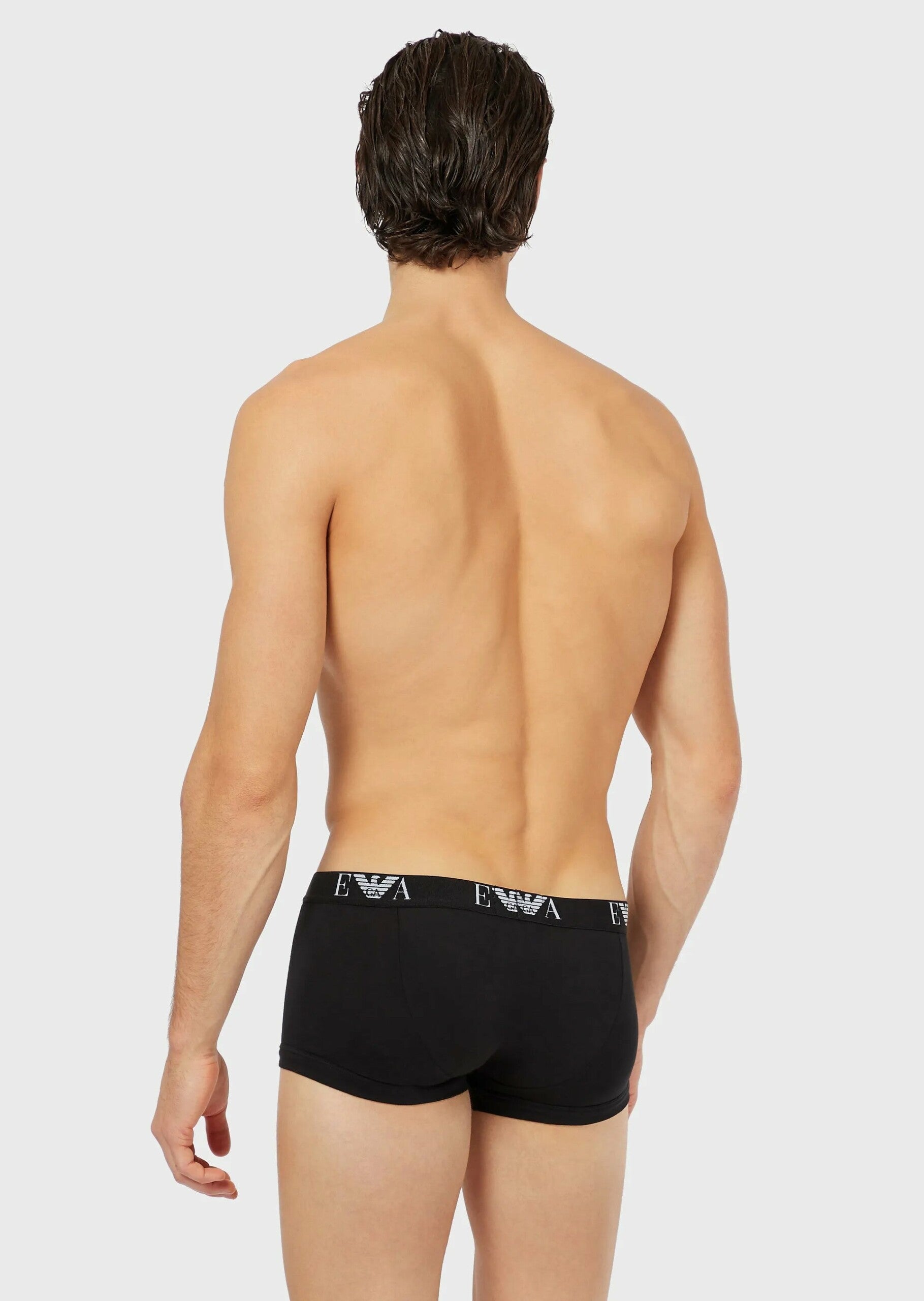 Man knitted underwear set, black