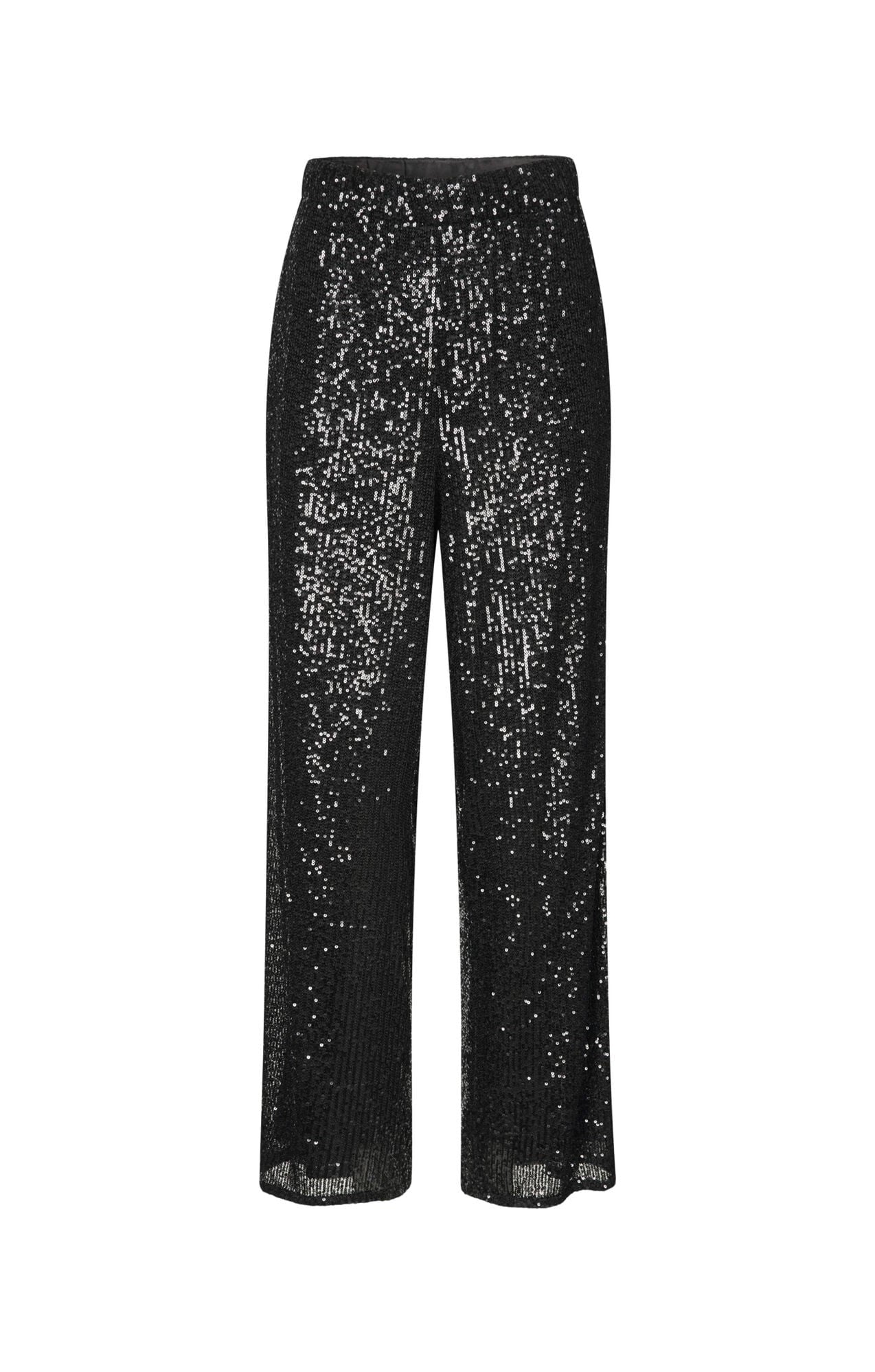 Sequin Trousers, Black