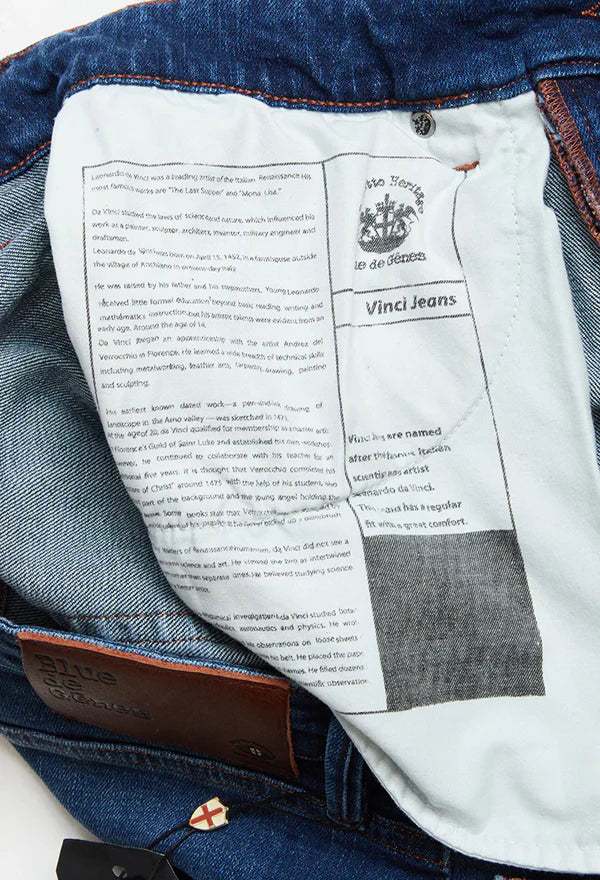 VINCI NIGHT JEANS, MID BLUE DENIM