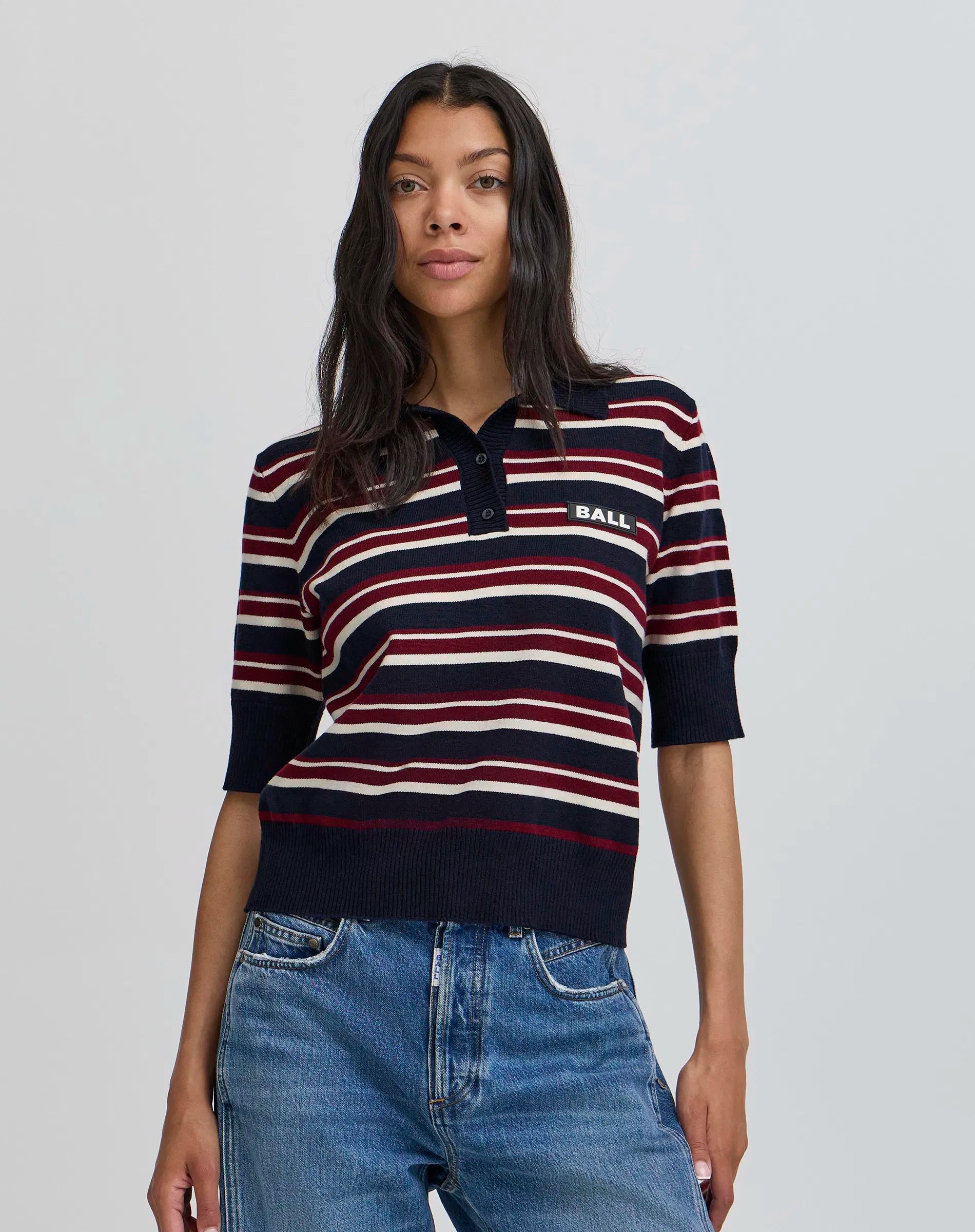 Bamarietta Knit SL Polo, Skycaptain