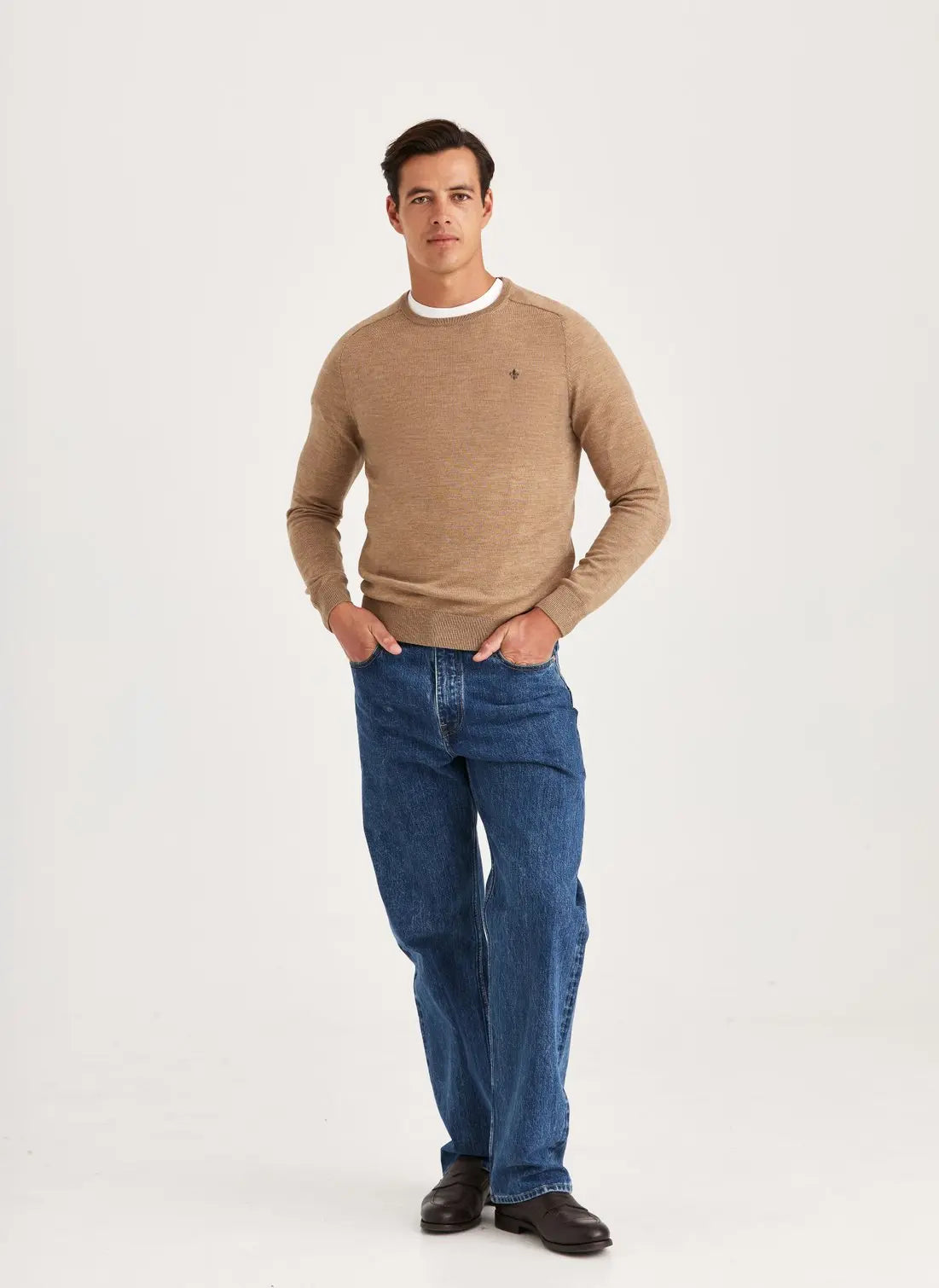 MERINO ONECK, CAMEL