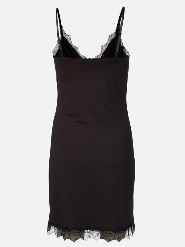 STRAP DRESS, BLACK