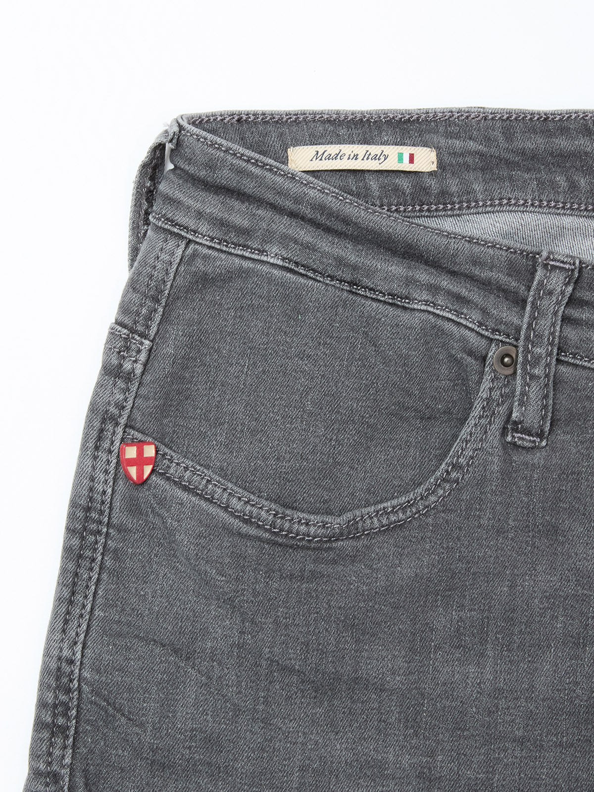 REPI GIULIO LIGHT JEANS, GREY DENIM